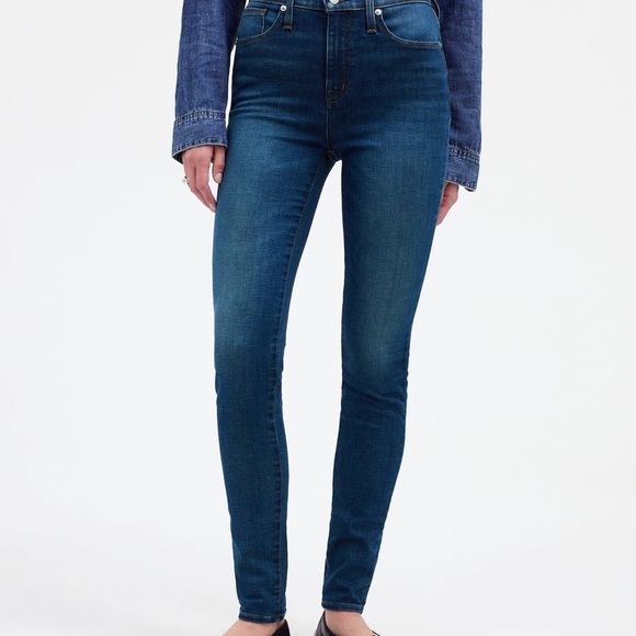 Madewell 10” High Rise Women's Blue Skinny Jeans - Picture 2 of 7